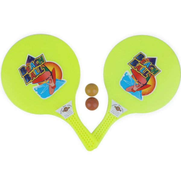 Set de Raquettes Beach Ball en Plastique