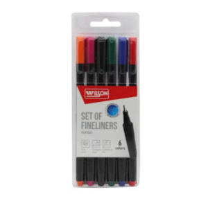 Pochette de 6 Stylos Pointe Fine Wilson, 0.4 Fine Point