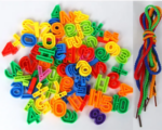 Jouets éducatifs pour enfants : Bâtons de construction en plastique, lettres, chiffres et blocs intelligents à assembler DIY