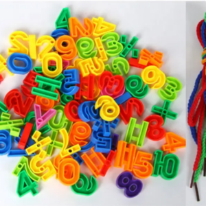 Jouets éducatifs pour enfants : Bâtons de construction en plastique, lettres, chiffres et blocs intelligents à assembler DIY