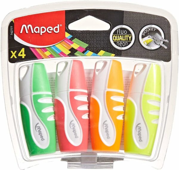 Mini fluo pack 4 - Maped 742777