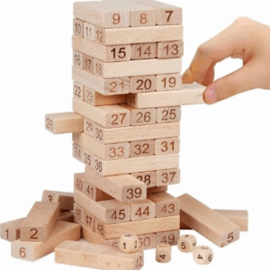 Jeu d’Équilibre et d’Empilage en Bois