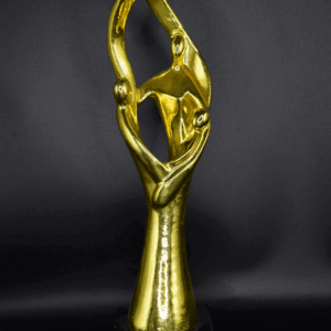 Trophée Gold avec Base Noire