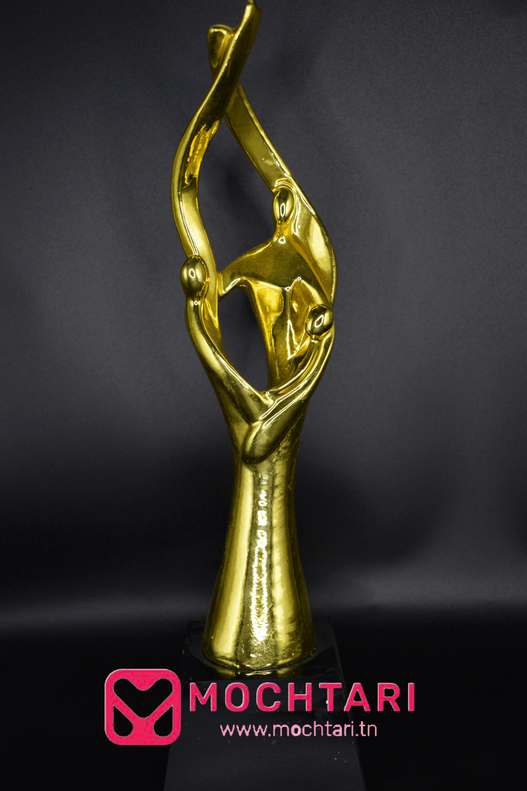 trophe peace Trophée Gold avec Base Noire