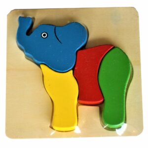 Combo Éducatif en Bois – Éléphant