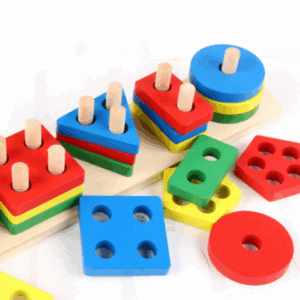 Jouet de Tri de Formes en Bois