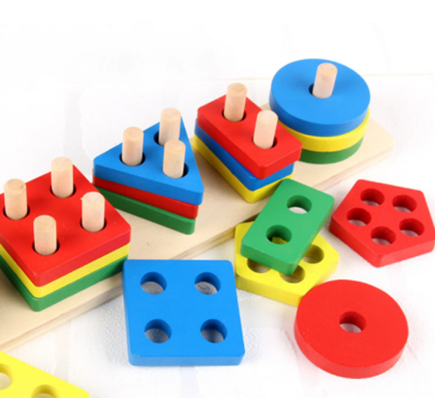 Jouet de Tri de Formes en Bois Jouet de Tri de Formes en Bois