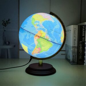 Globe Rotatif Lumineux 30 cm