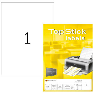 étiquettes autocollant TopStick A4